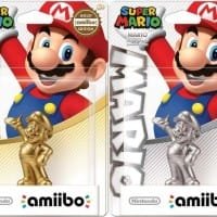 Amiibo Super Mario - en oro y plata
