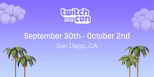 Twitch announces TwitchCon 2016