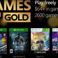 Los juegos que llegarán en noviembre con Games with Gold de Xbox Live
