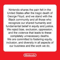 Nintendo supports the Black Community