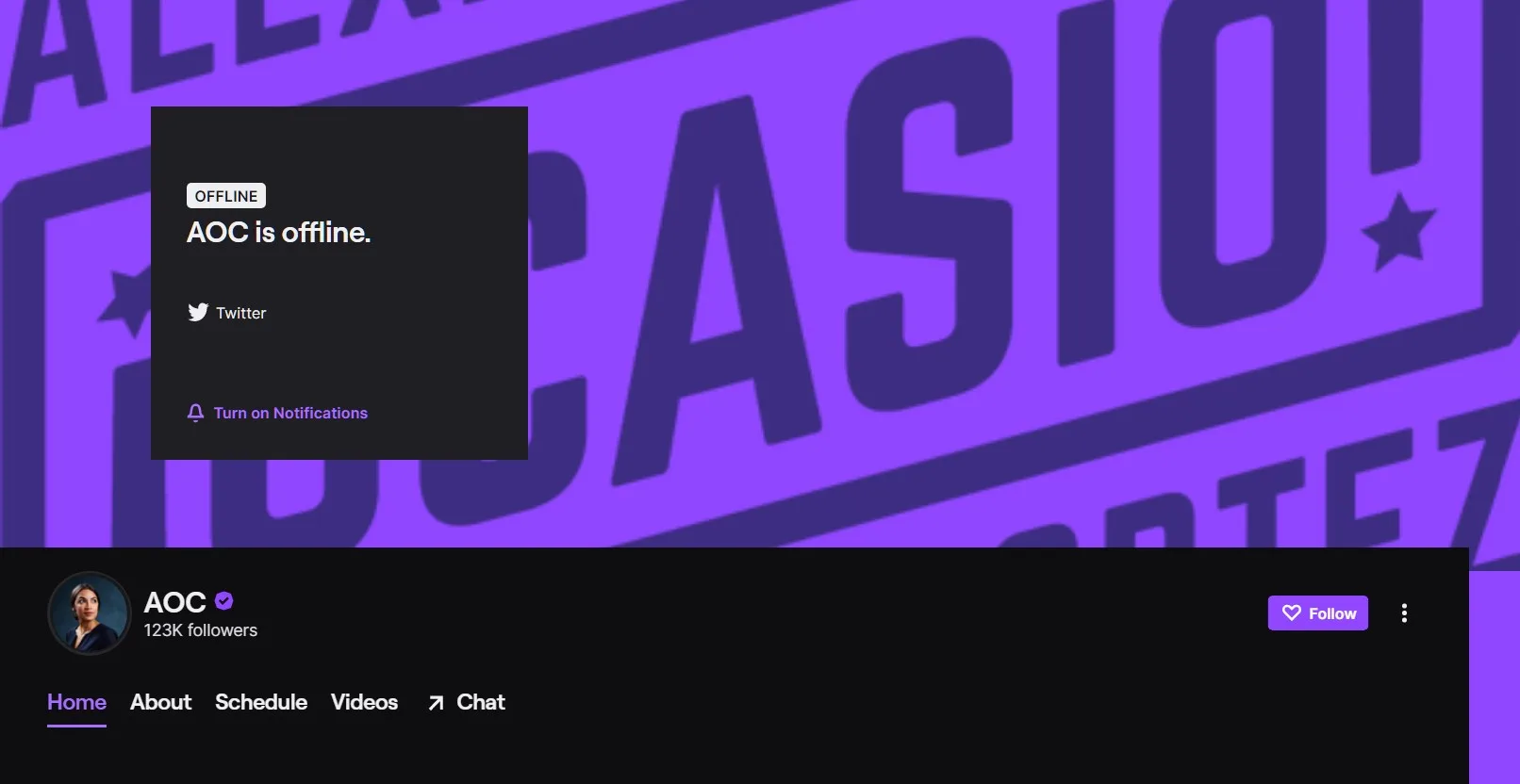 Alexandria Ocasio-Cortez (@AOC) - Twitch