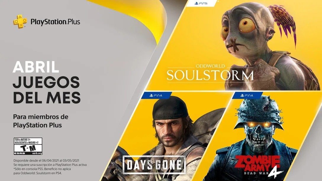 PlayStation Plus Abril 2021