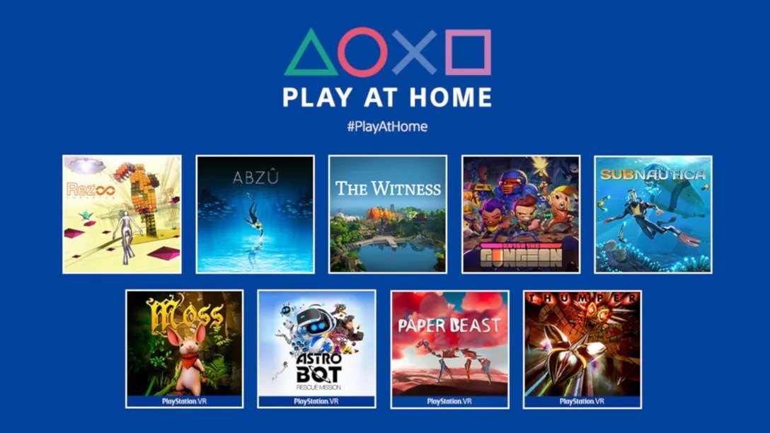 Play At Home 2021 | Rez Infinite | Abzû | The Witness | Enter the Gungeon | Subnautica | Moss | Astro Bot Rescue Mission | Paper Beast | Thumper