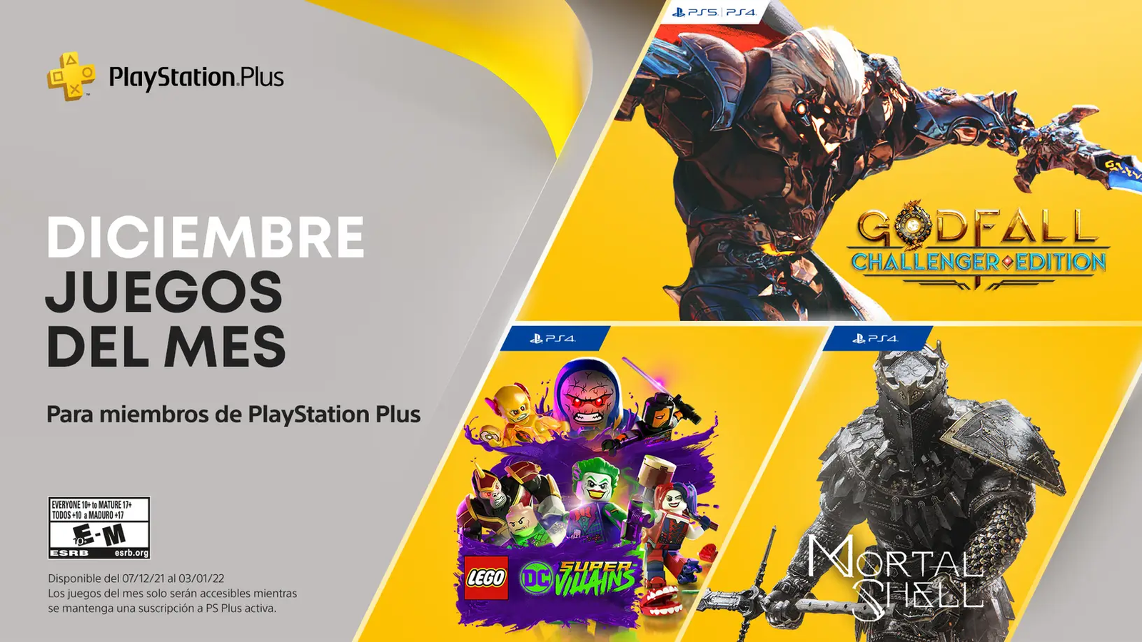 PlayStation Plus de diciembre 2021