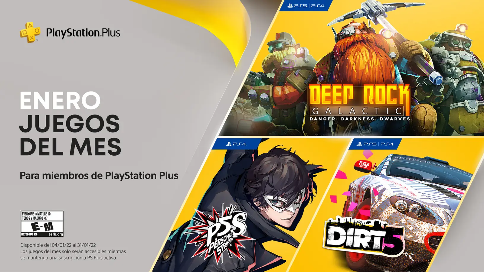 PlayStation Plus de enero 2022