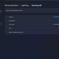 Iluminación RGB de Windows 11